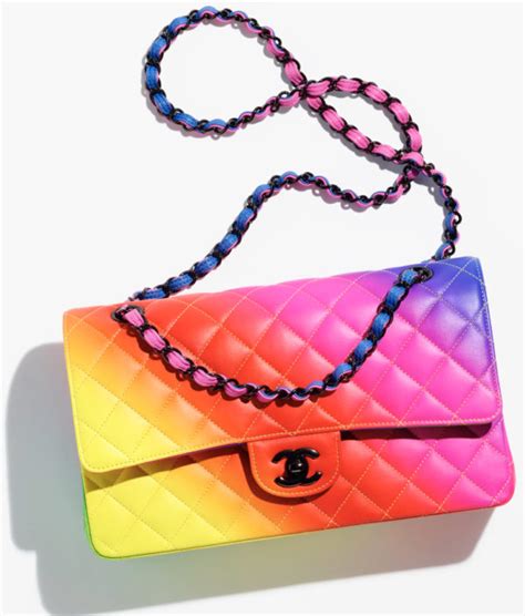 chanel rainbow bag buy|chanel pink ref bag.